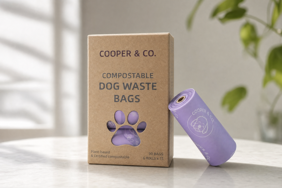 C&C Bio Bags — certified compostable dog waste bags, 90 bags